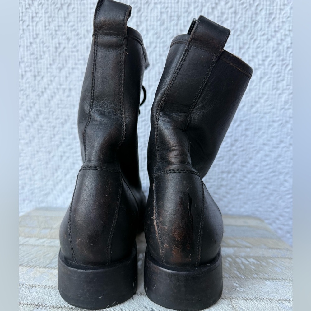 Frye Veronica Flex Combat Boot in Antique Brown Size 11 - Picture 6 of 9
